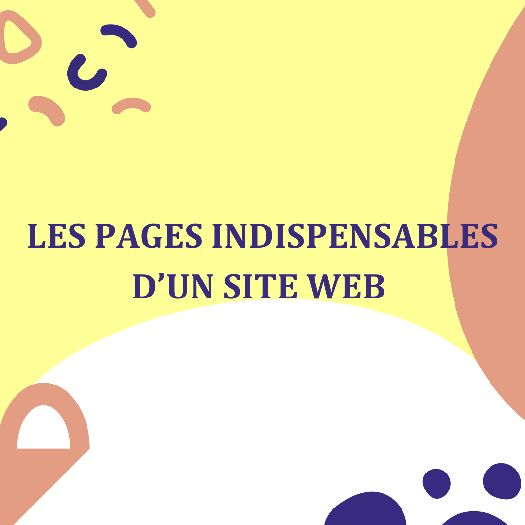 graphisme pour illustrer un article sur le thème : les différentes pages d'un site web