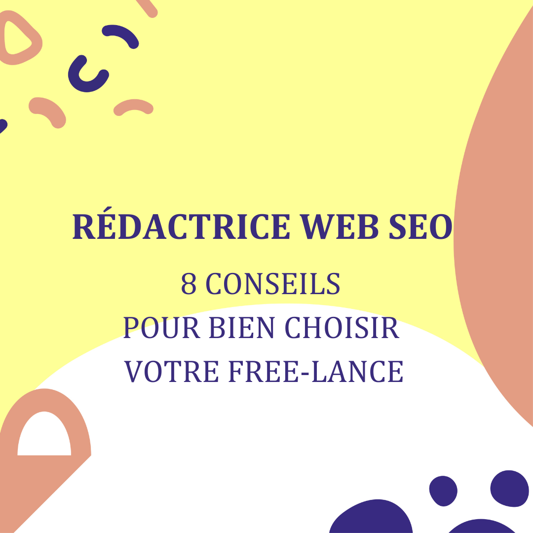 graphisme pour illustrer un article sur le thème rédactrice web seo