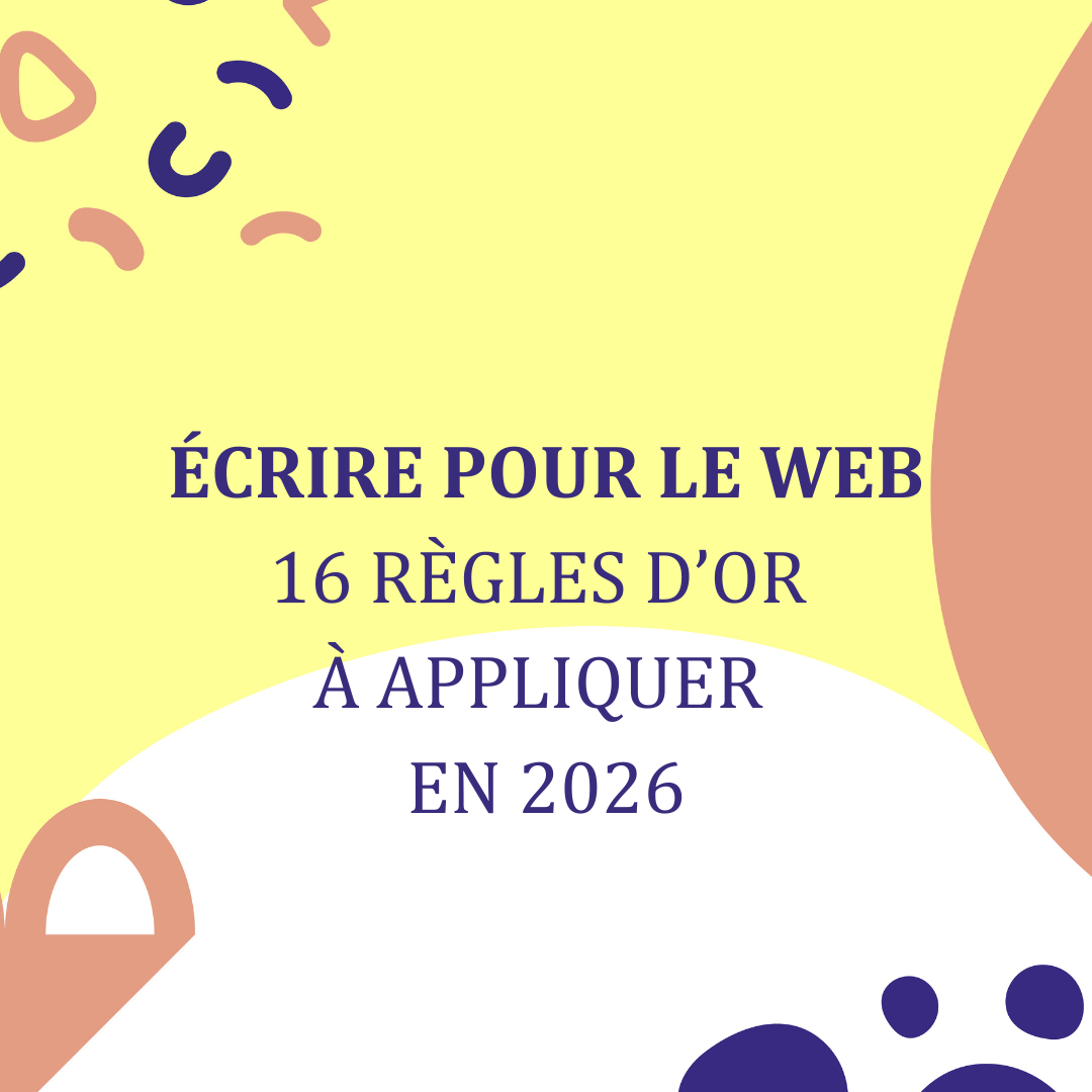 graphisme pour illustrer un article sur les règles d'écriture pour le web